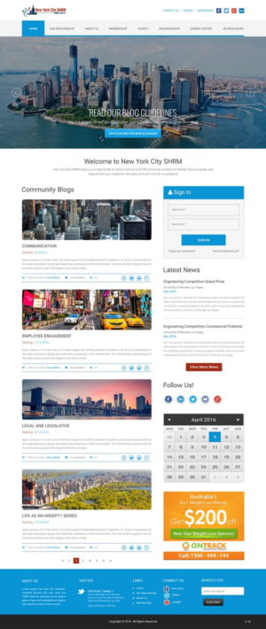 WordPress-Design von pb für NYC SHRM | Design: #11689775
