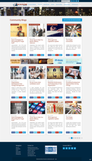 Wordpress Design by pb for NYC SHRM | Design: #11689776