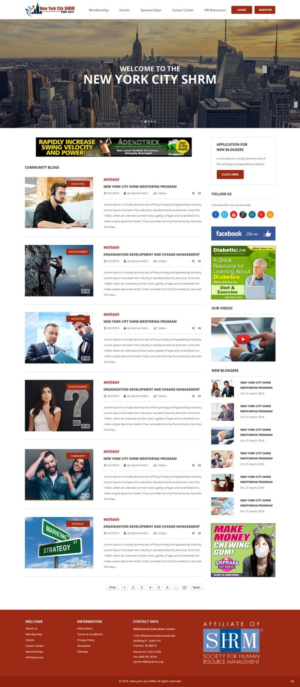 WordPress-Design von pb für NYC SHRM | Design: #11689782