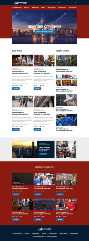 WordPress-Design von pb für NYC SHRM | Design: #11707078