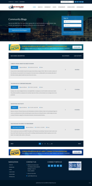 WordPress-Design von pb für NYC SHRM | Design: #11707080