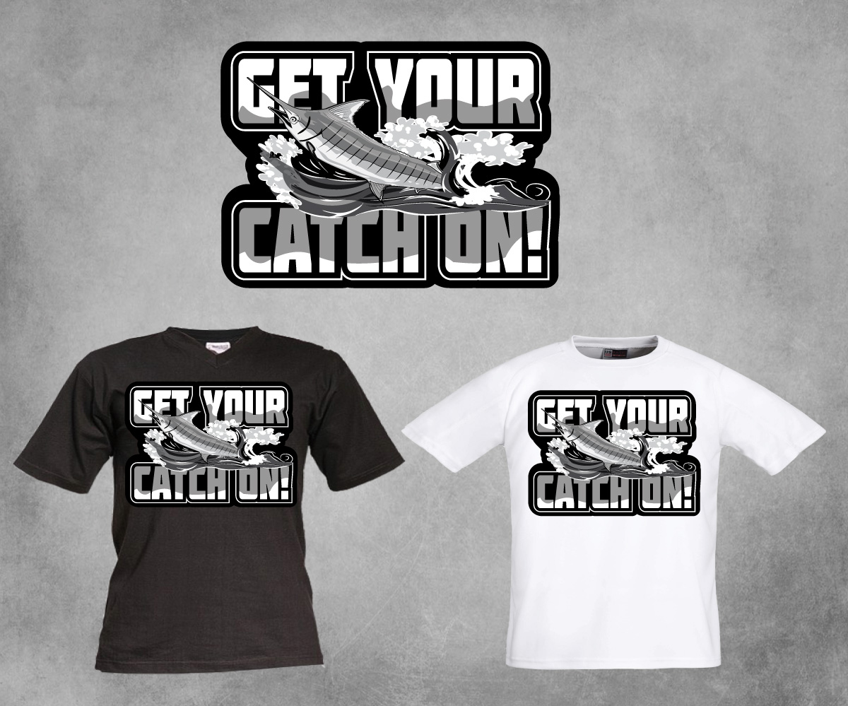 Diseño de Camiseta por SpaGGy para Reel Catch LLC | Diseño #11596199