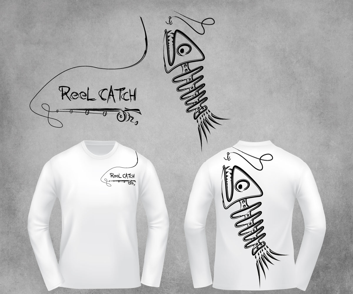 Diseño de Camiseta por SpaGGy para Reel Catch LLC | Diseño #11603709