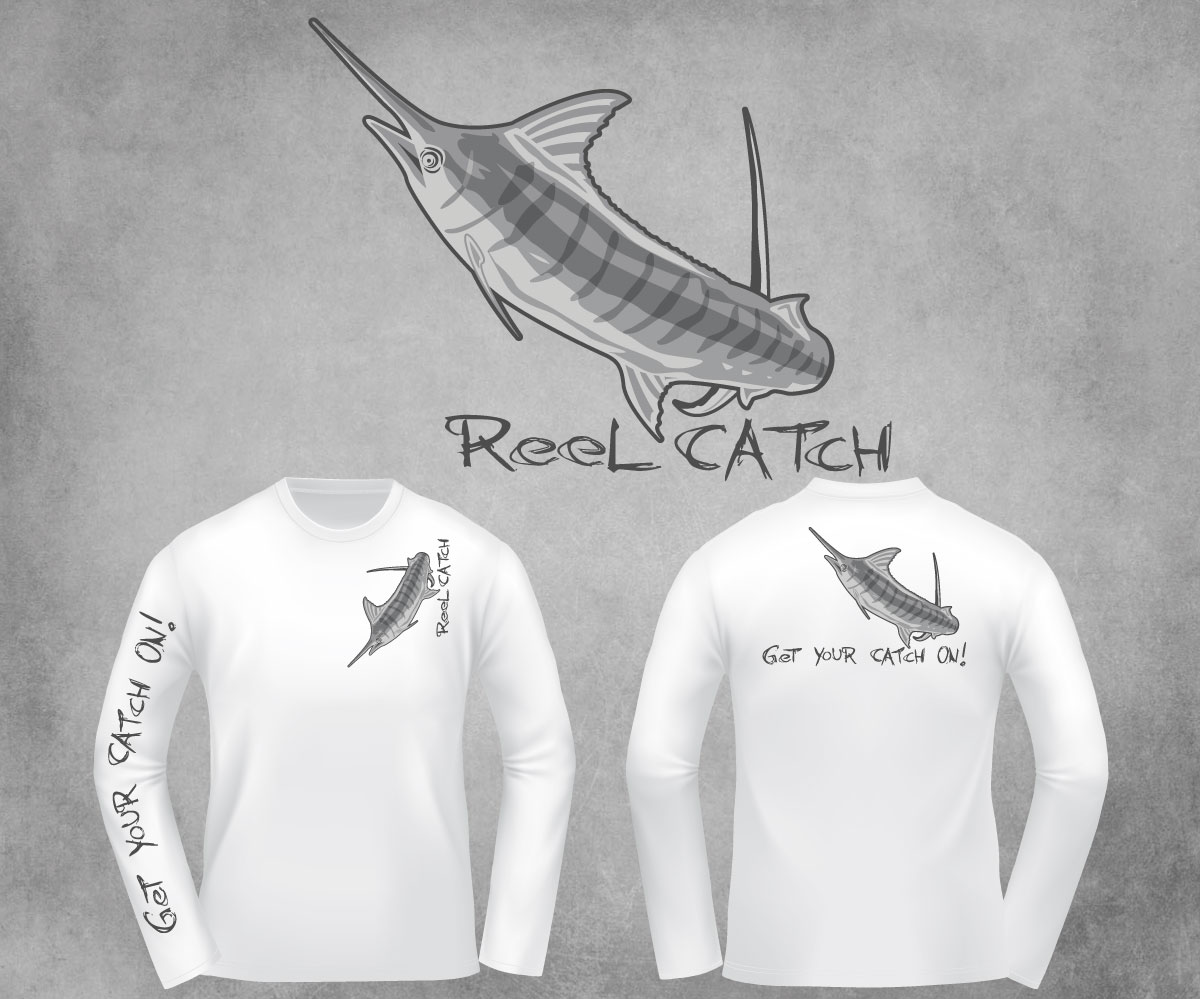 Diseño de Camiseta por SpaGGy para Reel Catch LLC | Diseño #11613316