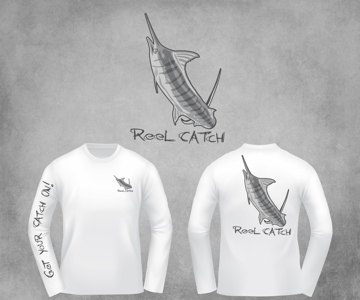 Diseño de Camiseta por SpaGGy para Reel Catch LLC | Diseño #11619399