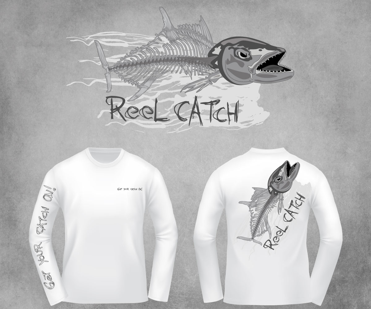 Diseño de Camiseta por SpaGGy para Reel Catch LLC | Diseño #11619408