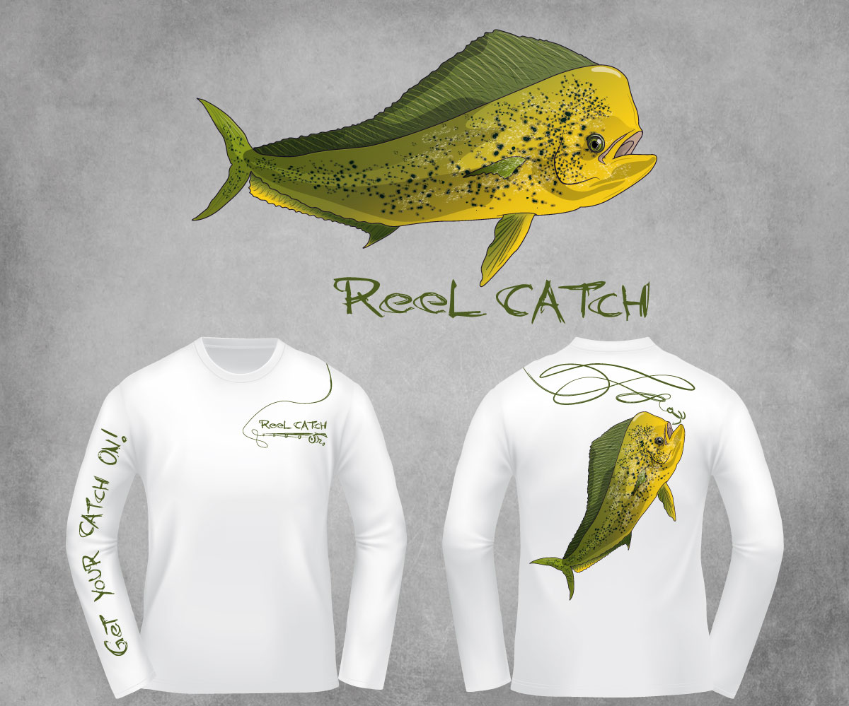 Diseño de Camiseta por SpaGGy para Reel Catch LLC | Diseño #11633647