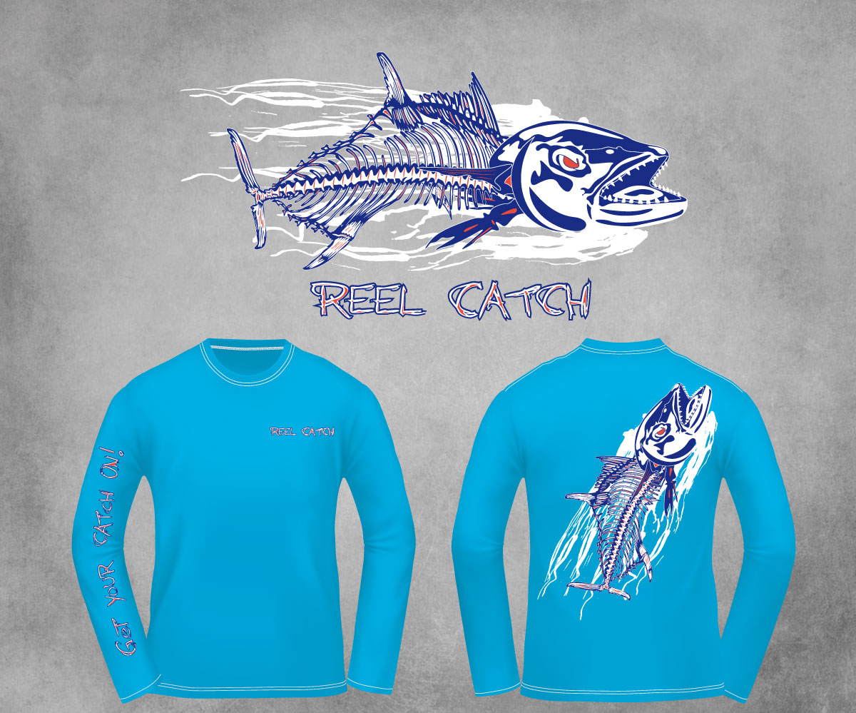 Diseño de Camiseta por SpaGGy para Reel Catch LLC | Diseño #11715006