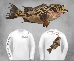 Diseño de Camiseta por SpaGGy para Reel Catch LLC | Diseño: #11984904