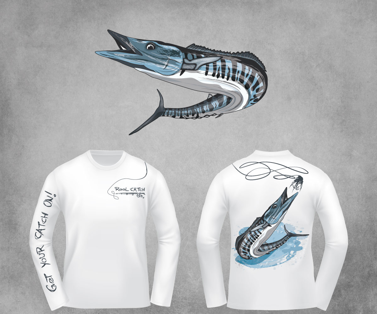 T-shirt Design by SpaGGy for Reel Catch LLC | Design #12001883