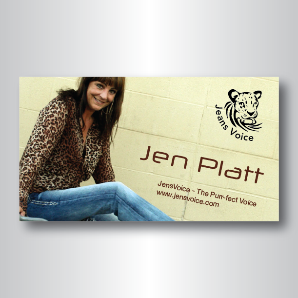 Elegant Playful Business Card Design For Gadget Access By Business Card Design By Darkobovan For Jensvoice Voice Actor