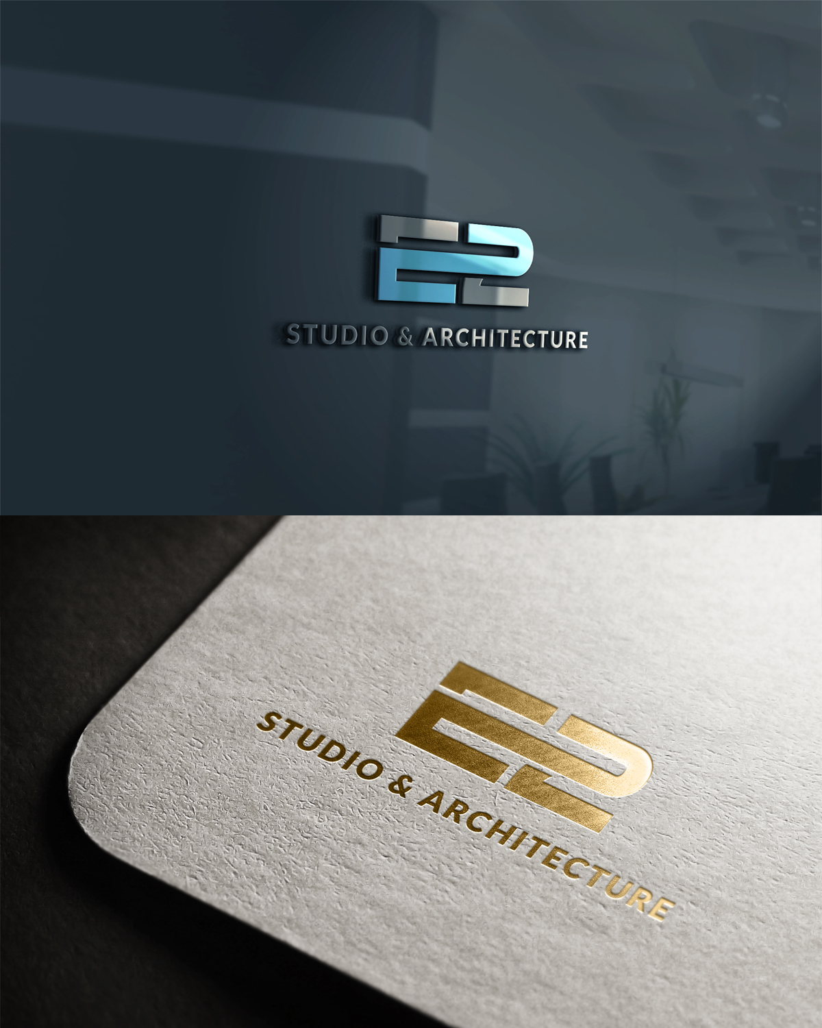 Logo Design by yoossefMaroc for Studio E2 Architecture | Design #11511625