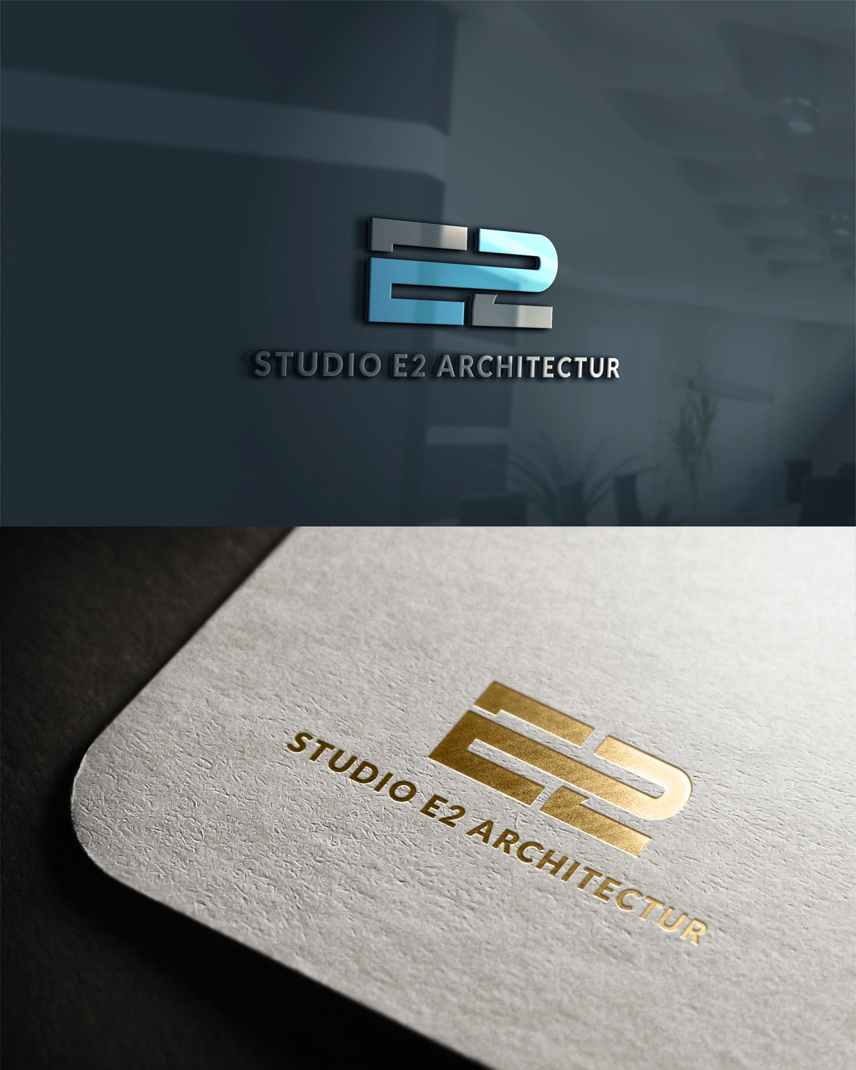Logo Design by yoossefMaroc for Studio E2 Architecture | Design #11511652