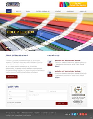 Web Design by pb for Mesa Industries | Design: #11617237