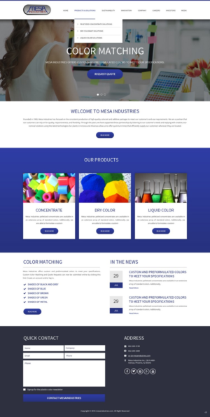 Web Design by pb for Mesa Industries | Design: #11617241