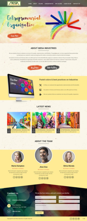 Web Design by pb for Mesa Industries | Design: #11617249