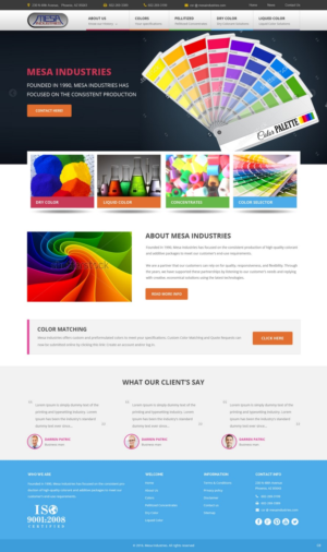 Web Design by pb for Mesa Industries | Design: #11617250