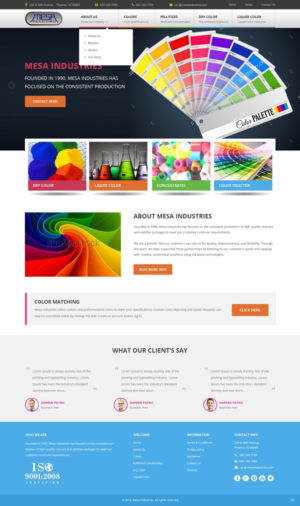 Web Design by pb for Mesa Industries | Design: #11617251