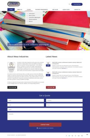 Web Design by pb for Mesa Industries | Design: #11617262