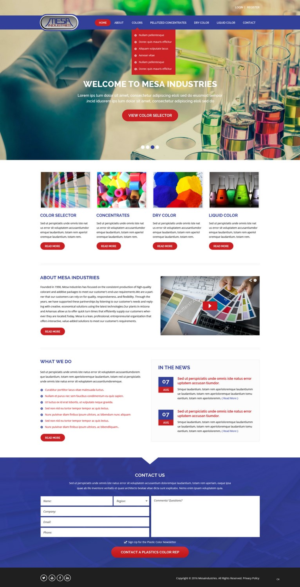 Web Design by pb for Mesa Industries | Design: #11617263