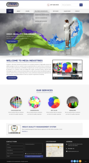 Web Design by pb for Mesa Industries | Design: #11617264