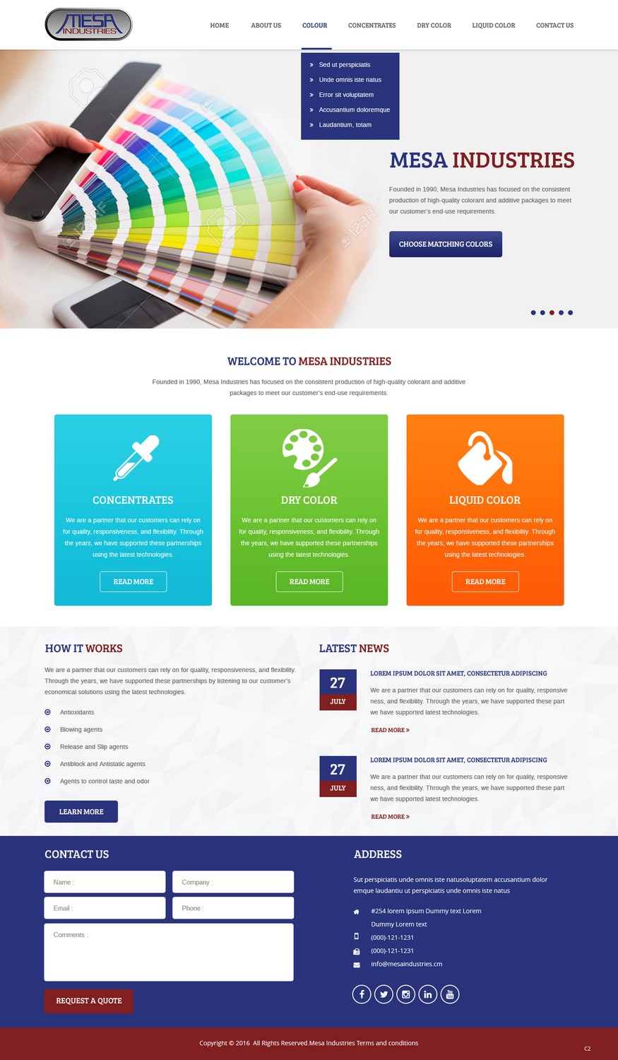 Web Design by pb for Mesa Industries | Design #11617265