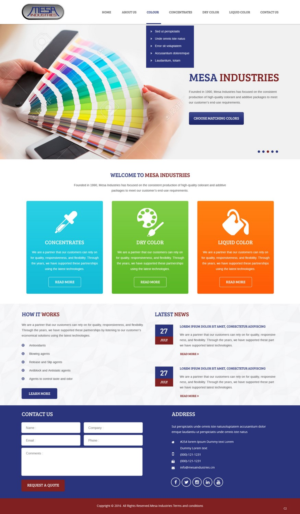 Web Design by pb for Mesa Industries | Design: #11617265