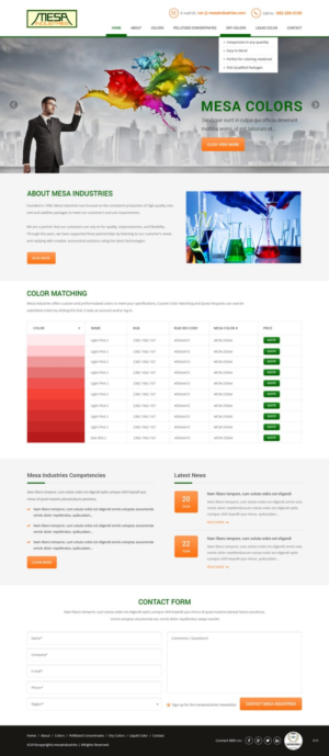 Web Design by pb for Mesa Industries | Design: #11617274