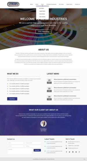 Web Design by pb for Mesa Industries | Design: #11617276