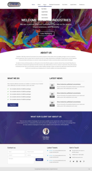 Web Design by pb for Mesa Industries | Design: #11617278