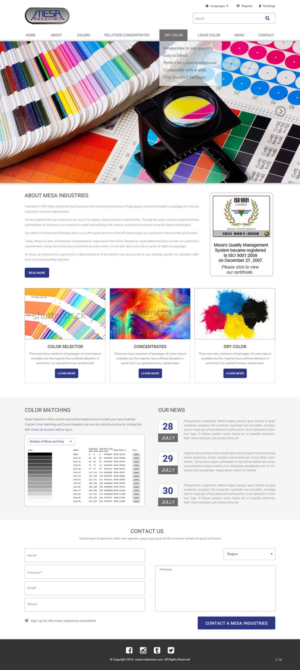 Web Design by pb for Mesa Industries | Design: #11617286