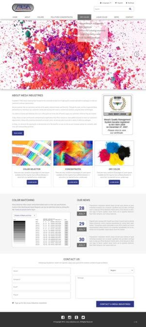 Web Design by pb for Mesa Industries | Design: #11617287