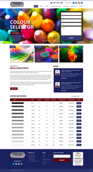 Web Design by pb for Mesa Industries | Design: #11617288