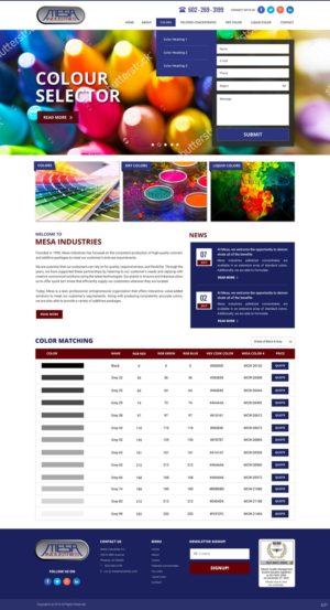 Web Design by pb for Mesa Industries | Design: #11617289