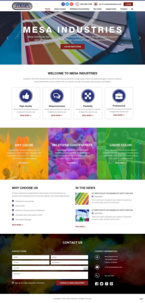 Web Design by pb for Mesa Industries | Design: #11617292