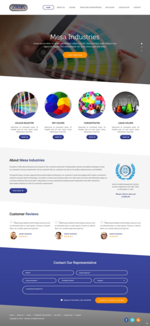 Web Design by pb for Mesa Industries | Design: #11624642