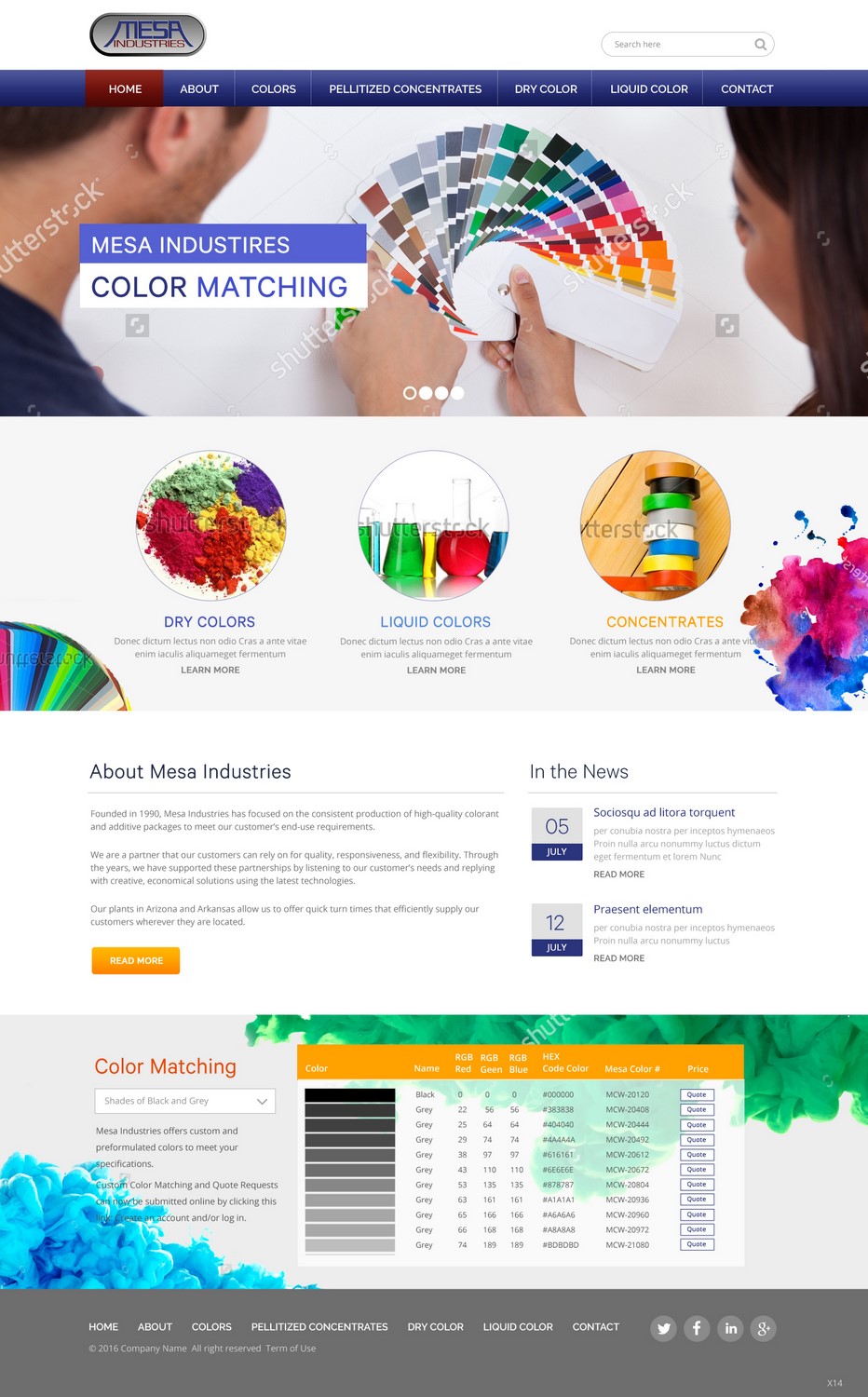 Web-Design von pb für Mesa Industries | Design #11624644
