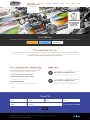 Web Design by pb for Mesa Industries | Design: #11624651