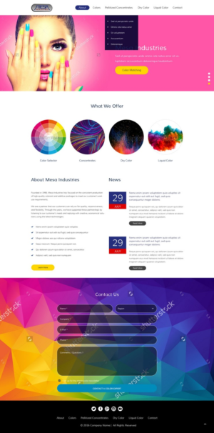 Web Design by pb for Mesa Industries | Design: #11624666