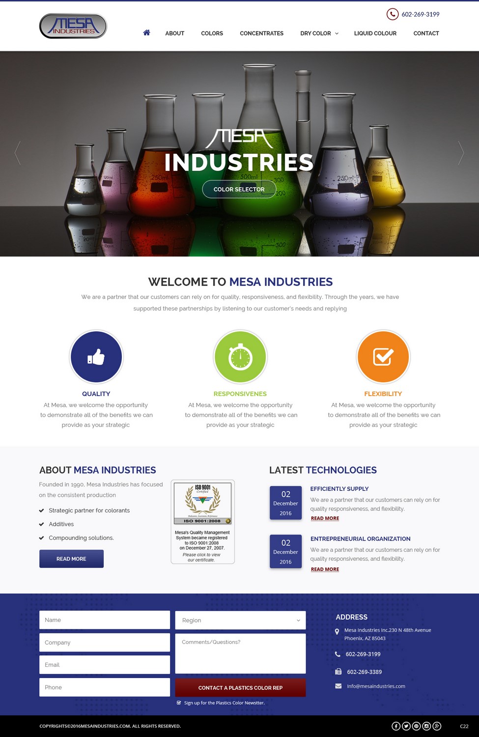 Web Design by pb for Mesa Industries | Design #11624668