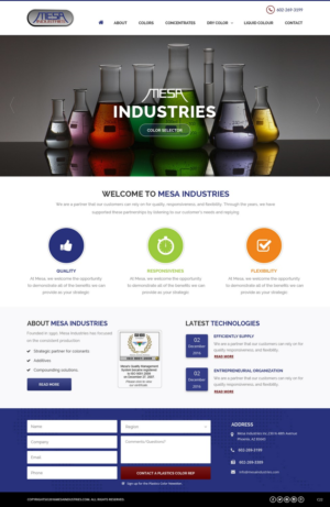 Web Design by pb for Mesa Industries | Design: #11624668