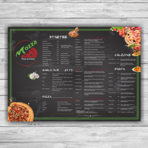 Mozza Pizza & Pasta Takeaway Flyer | Flyer Design by SAI DESIGNS