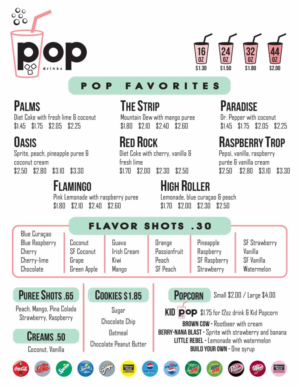 pop menu 