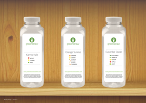 Packaging Design by Mystiq for Greenstraw Smoothies | Design: #11565790