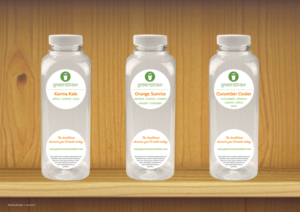 Packaging Design by Mystiq for Greenstraw Smoothies | Design: #11565808