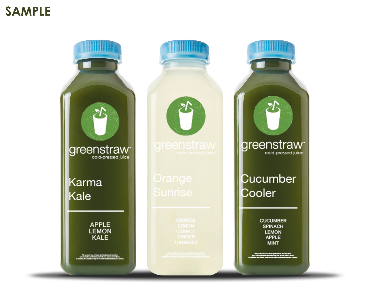 Packaging Design by Sen Design for Greenstraw Smoothies | Design #11562143