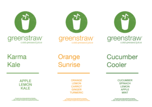 Packaging Design by Sen Design for Greenstraw Smoothies | Design: #11562144