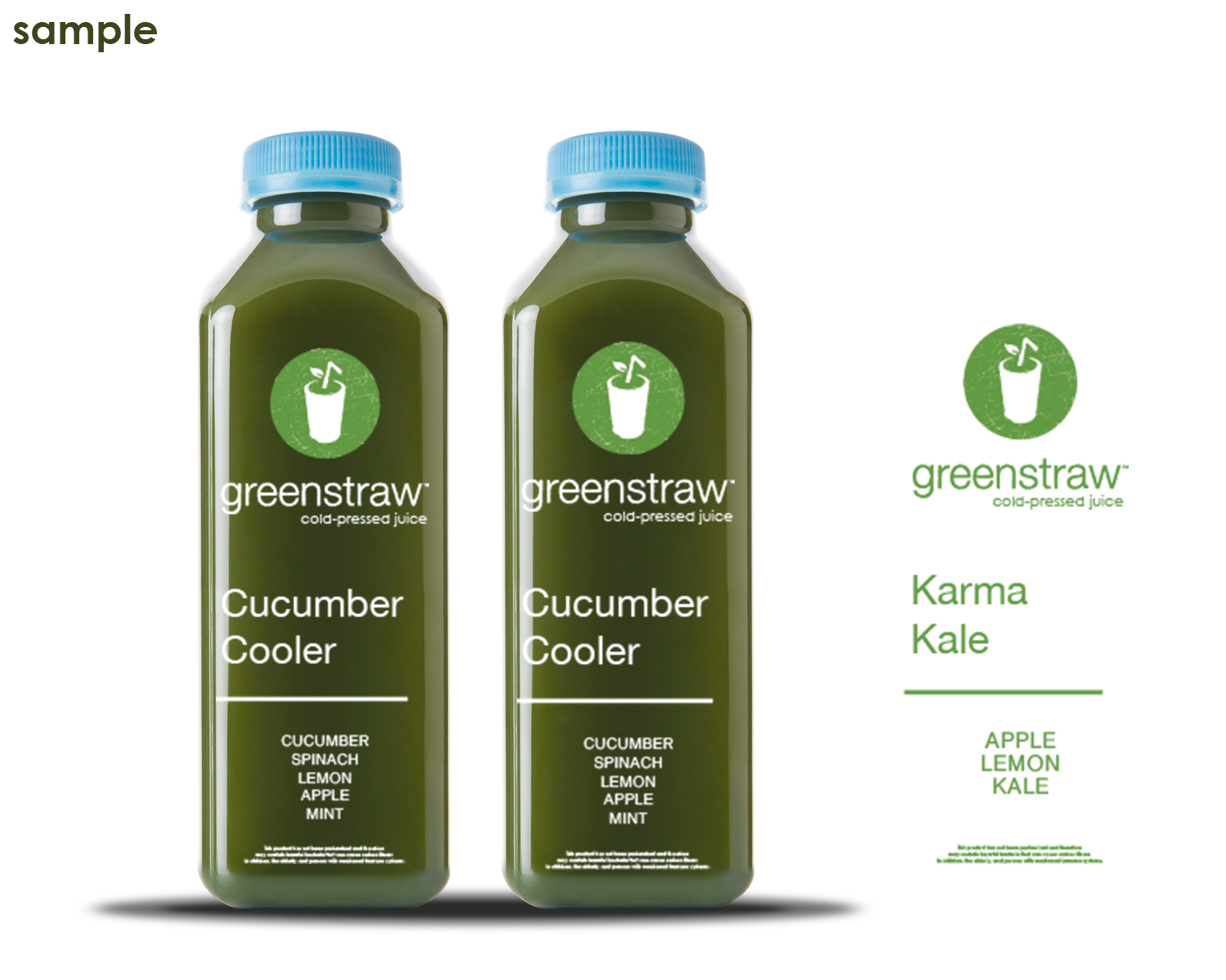 Packaging Design by Sen Design for Greenstraw Smoothies | Design #11566227