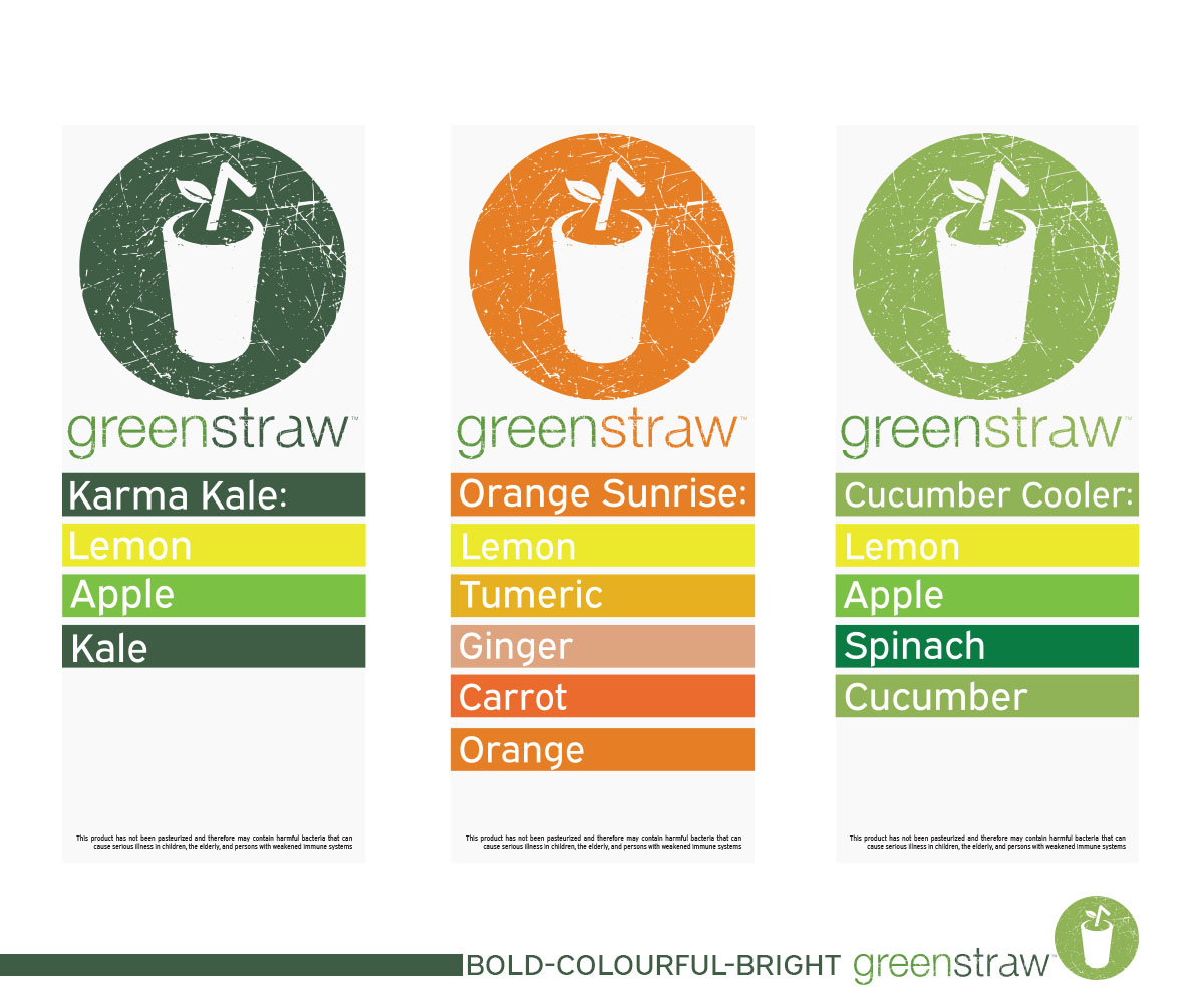 Verpackungs-Design von Whodesignconsultants für Greenstraw Smoothies | Design #11578826