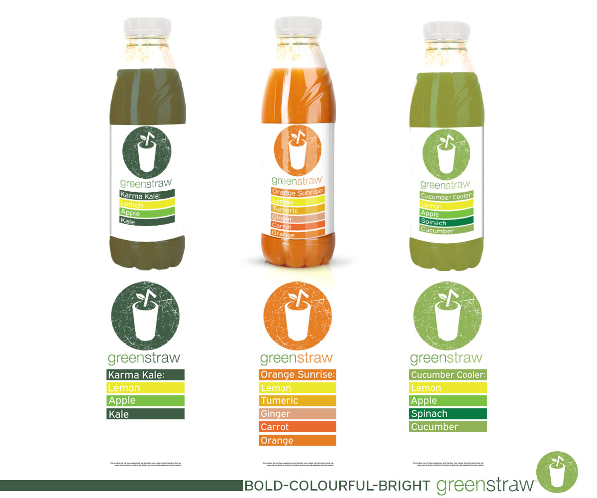 Packaging Design by Whodesignconsultants for Greenstraw Smoothies | Design #11588966